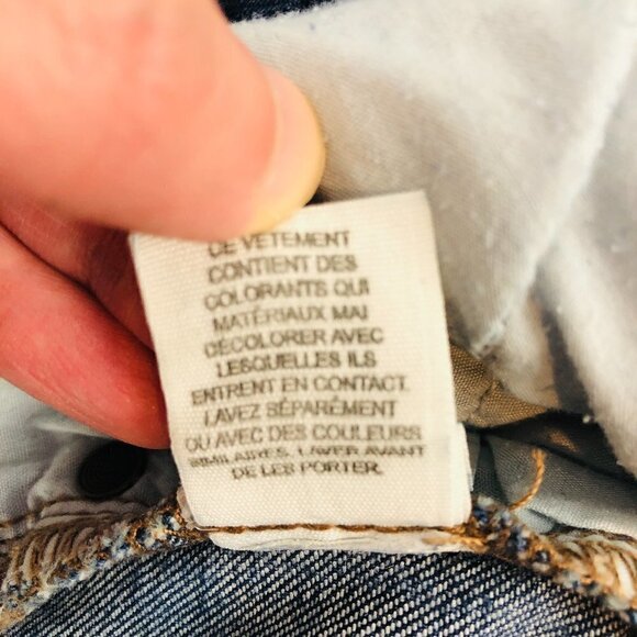 Free People Distressed Raw Hem Skinny Jean 25 - Picture 6 of 9